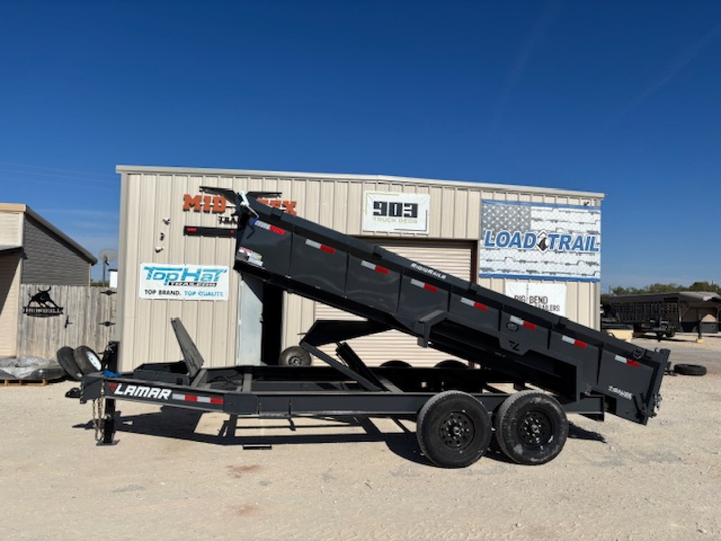 New 2026 Lamar Trailers BD 83" X 16' DL - 14K LOW-PRO DUMP