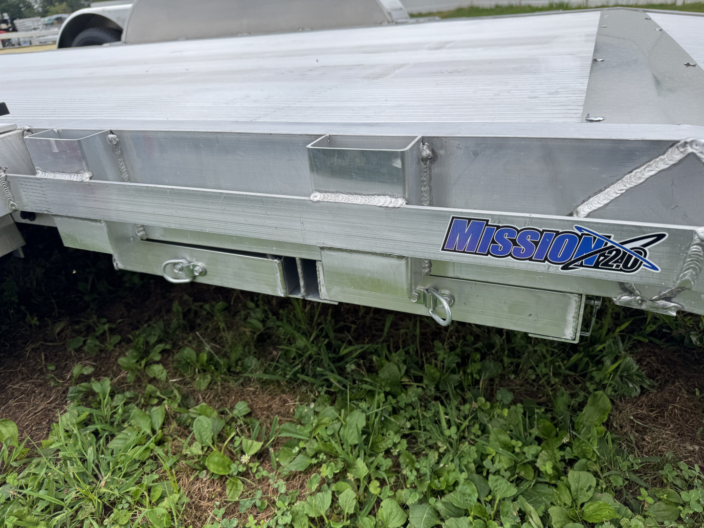 New 2026 Mission MOCH8X18 AL 7K 18 Foot Aluminum Deck Car Hauler