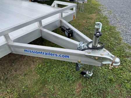 New 2026 Mission MOCH8X18 AL 7K 18 Foot Aluminum Deck Car Hauler
