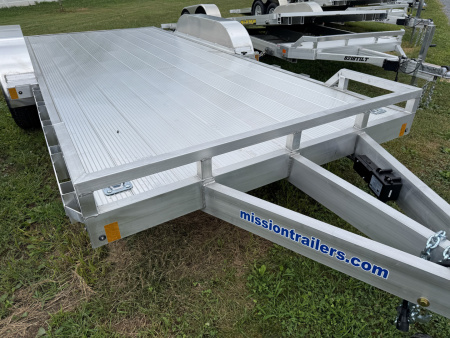 New 2026 Mission MOCH8X18 AL 7K 18 Foot Aluminum Deck Car Hauler