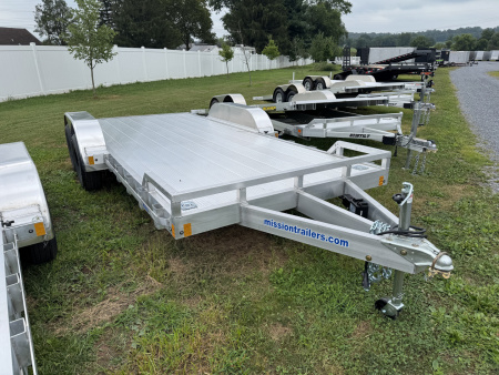 New 2026 Mission MOCH8X18 AL 7K 18 Foot Aluminum Deck Car Hauler