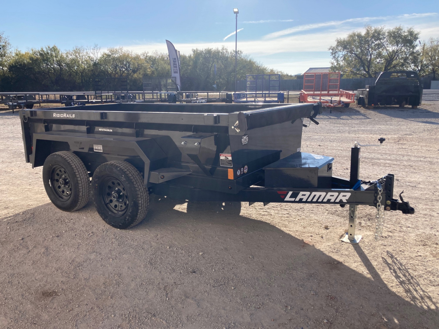 New 2026 Lamar Trailers BD 60" X 10' DS - 7K MINI DUMP - TANDEM AXLE