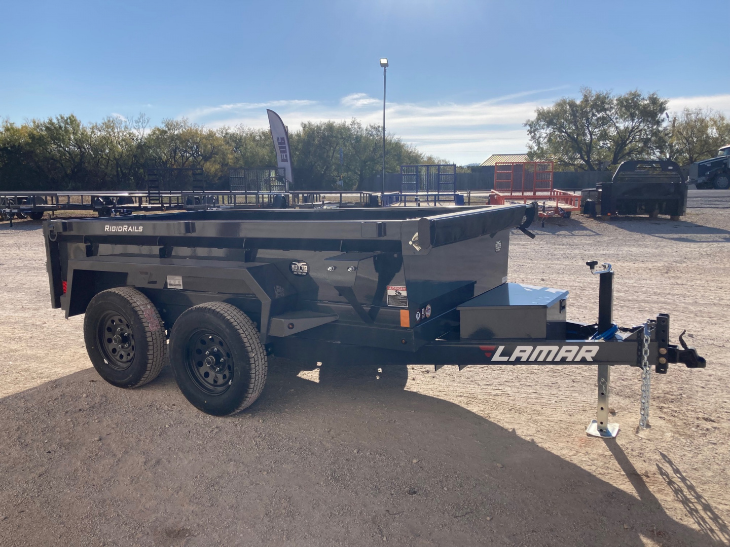 New 2026 Lamar Trailers BD 60" X 10' DS - 7K MINI DUMP - TANDEM AXLE