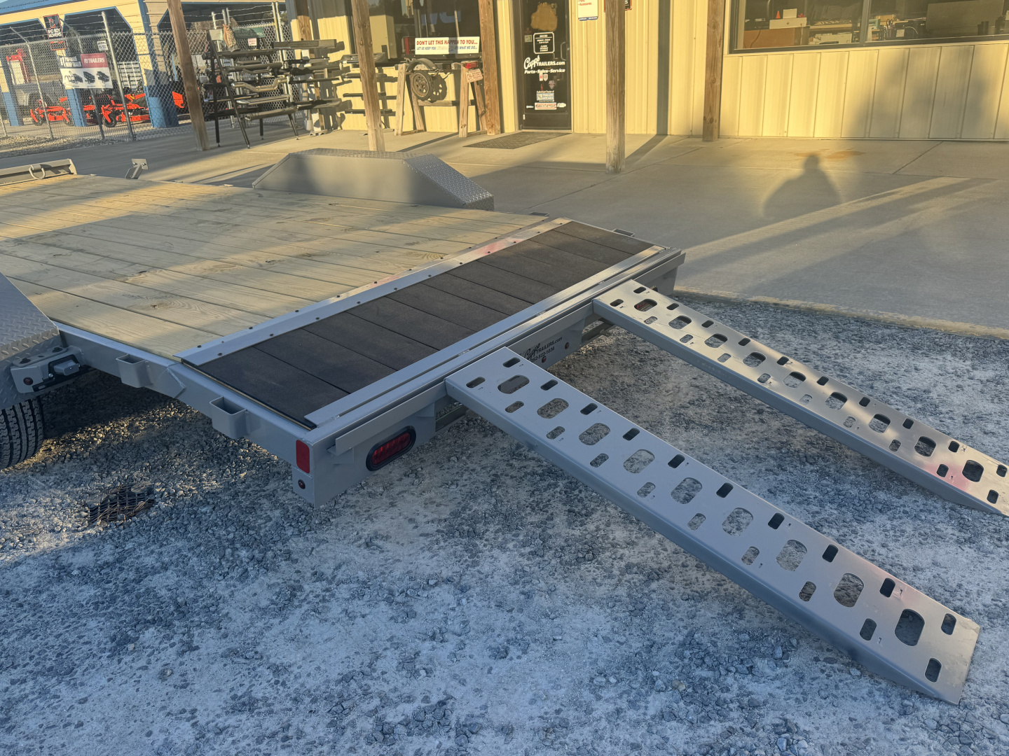 New 2026 Liberty LC7K83X18C4DT Battleship Grey Car Hauler