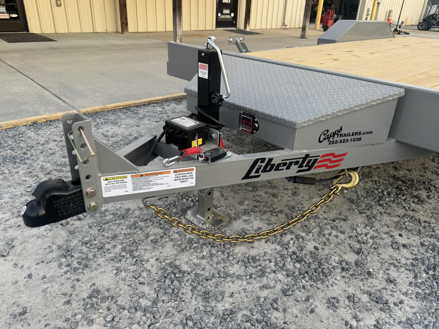 New 2026 Liberty LC7K83X18C4DT Battleship Grey Car Hauler