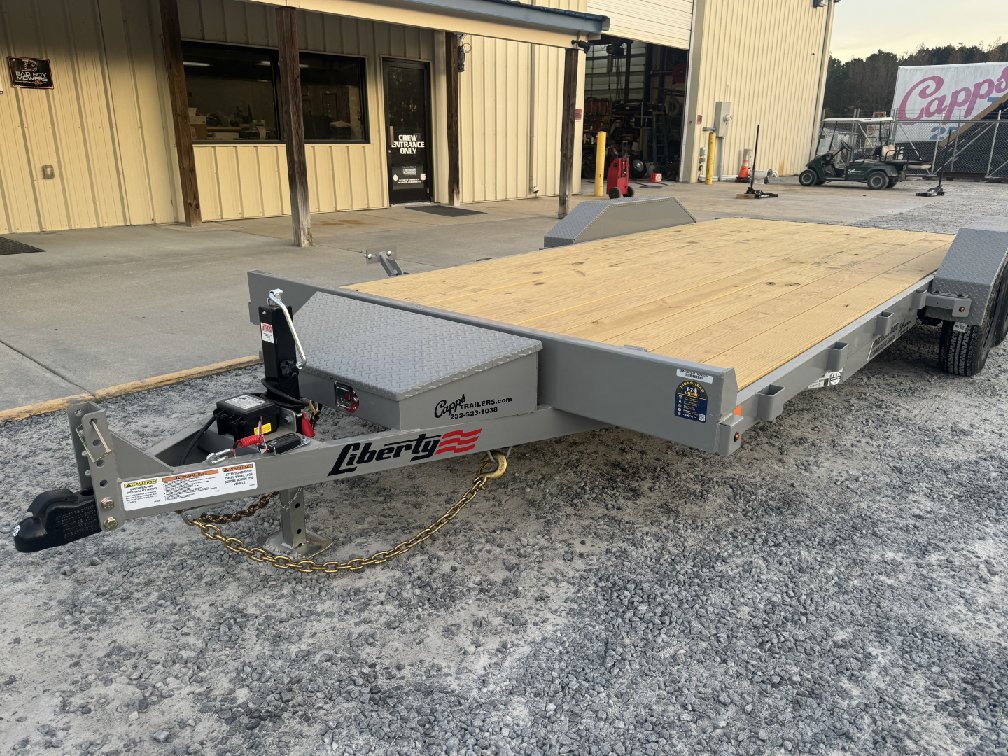 New 2026 Liberty LC7K83X18C4DT Battleship Grey Car Hauler