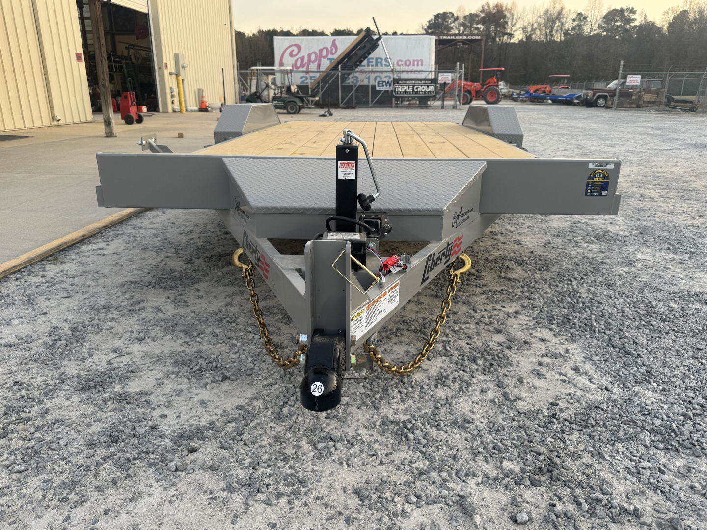 New 2026 Liberty LC7K83X18C4DT Battleship Grey Car Hauler