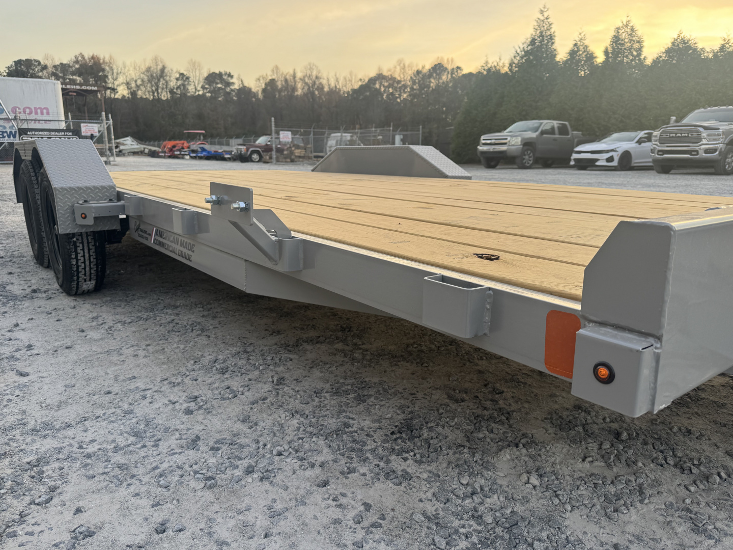 New 2026 Liberty LC7K83X18C4DT Battleship Grey Car Hauler