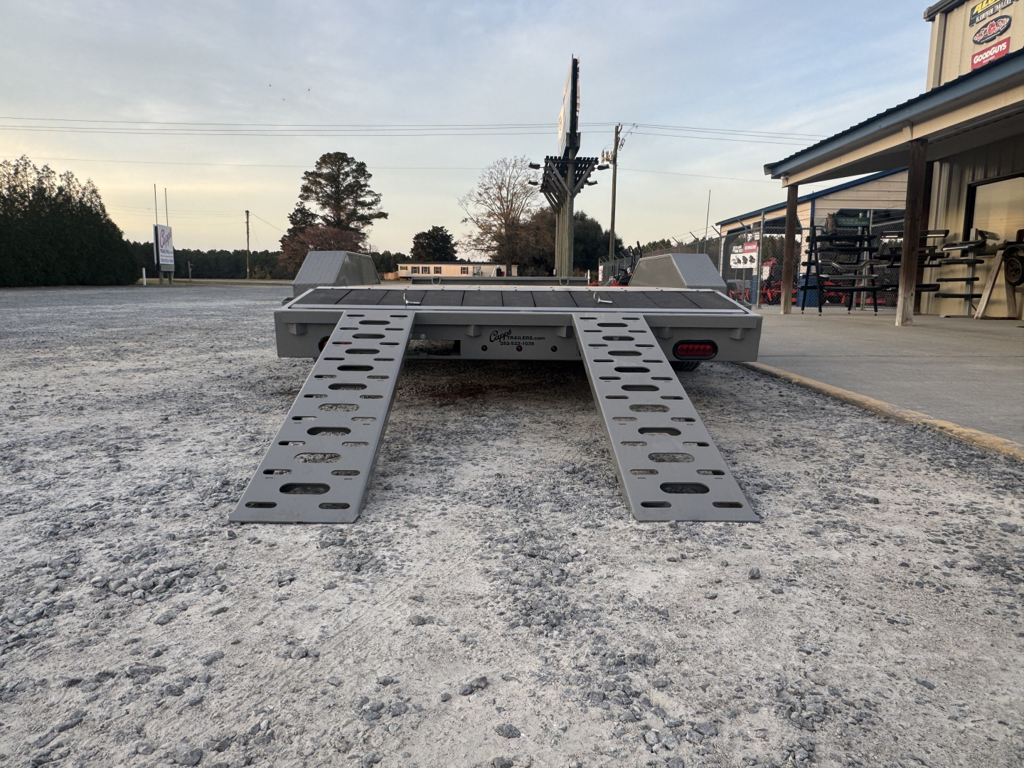 New 2026 Liberty LC7K83X18C4DT Battleship Grey Car Hauler