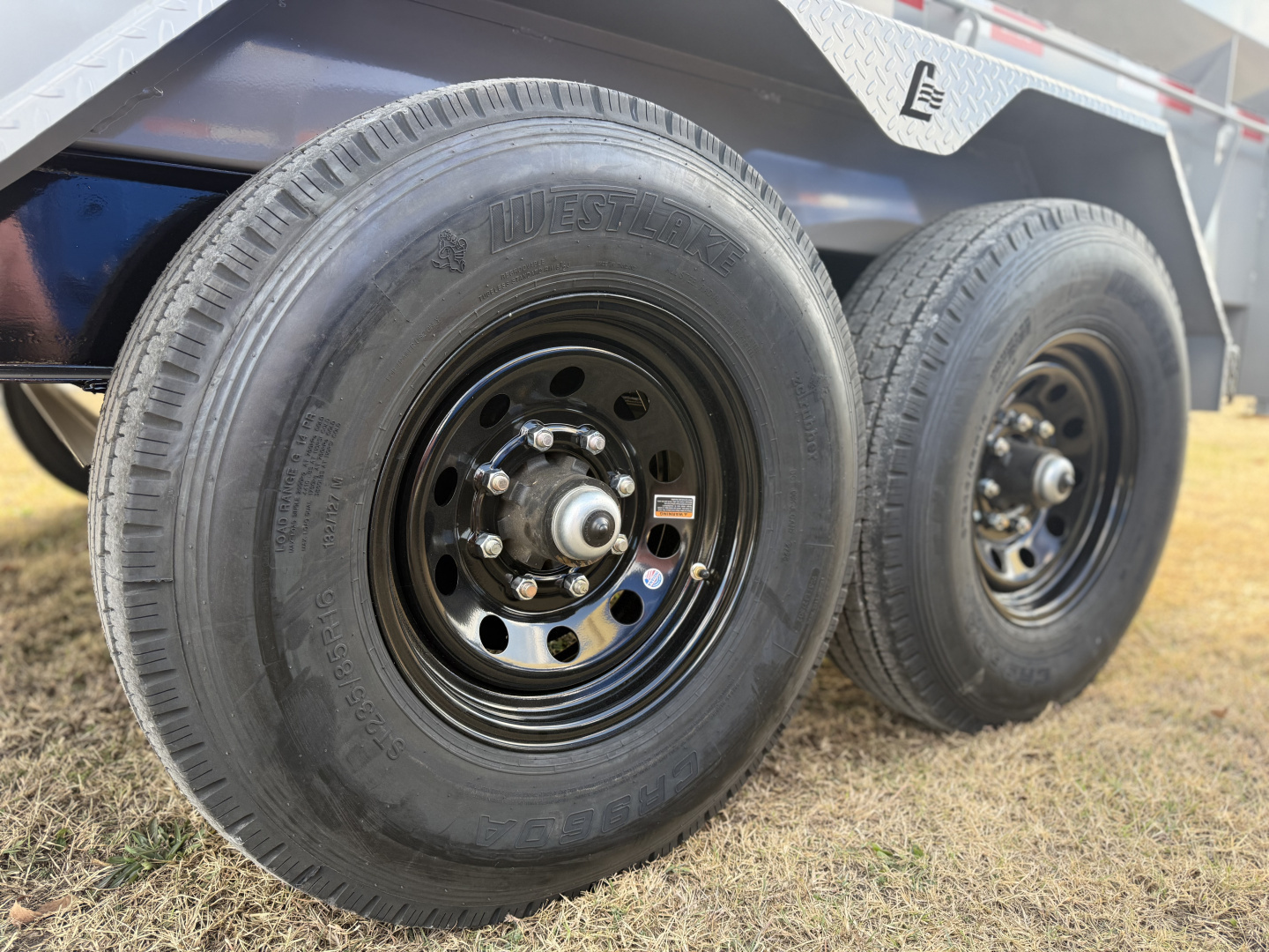 New 2026 Liberty LD14K83x14 Two-Tone Telescopic Hoist Dump Trailer w/ 14 Ply Tire Upg.