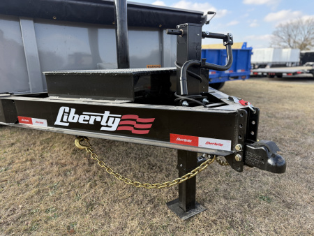 New 2026 Liberty LD14K83x14 Two-Tone Telescopic Hoist Dump Trailer w/ 14 Ply Tire Upg.