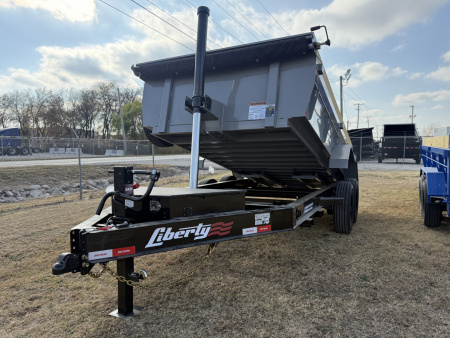 New 2026 Liberty LD14K83x14 Two-Tone Telescopic Hoist Dump Trailer w/ 14 Ply Tire Upg.