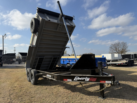 New 2026 Liberty LD14K83x14 Two-Tone Telescopic Hoist Dump Trailer w/ 14 Ply Tire Upg.