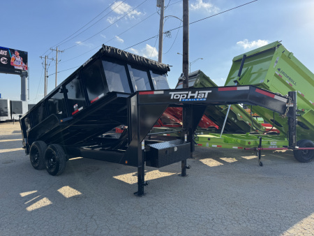 Used 2025 Top Hat GNDPX140 7X14X3 Dump Trailer