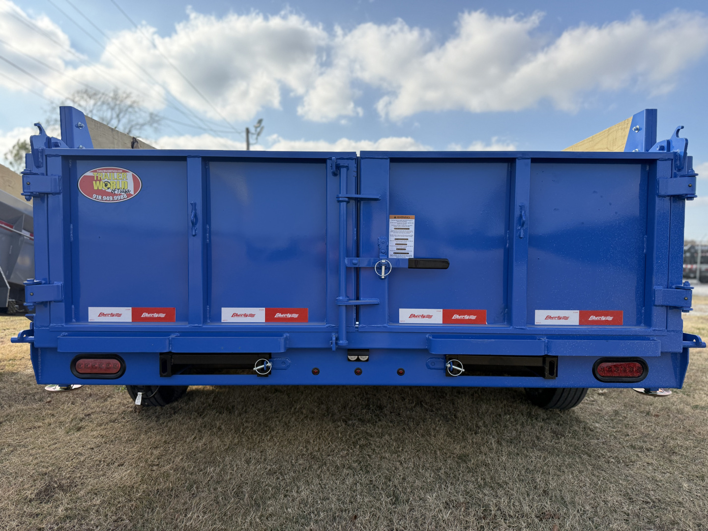 New 2026 Liberty LD14K83x16 Two-Tone Telescopic Hoist Dump Trailer w/ 14 Ply Tire Upg.