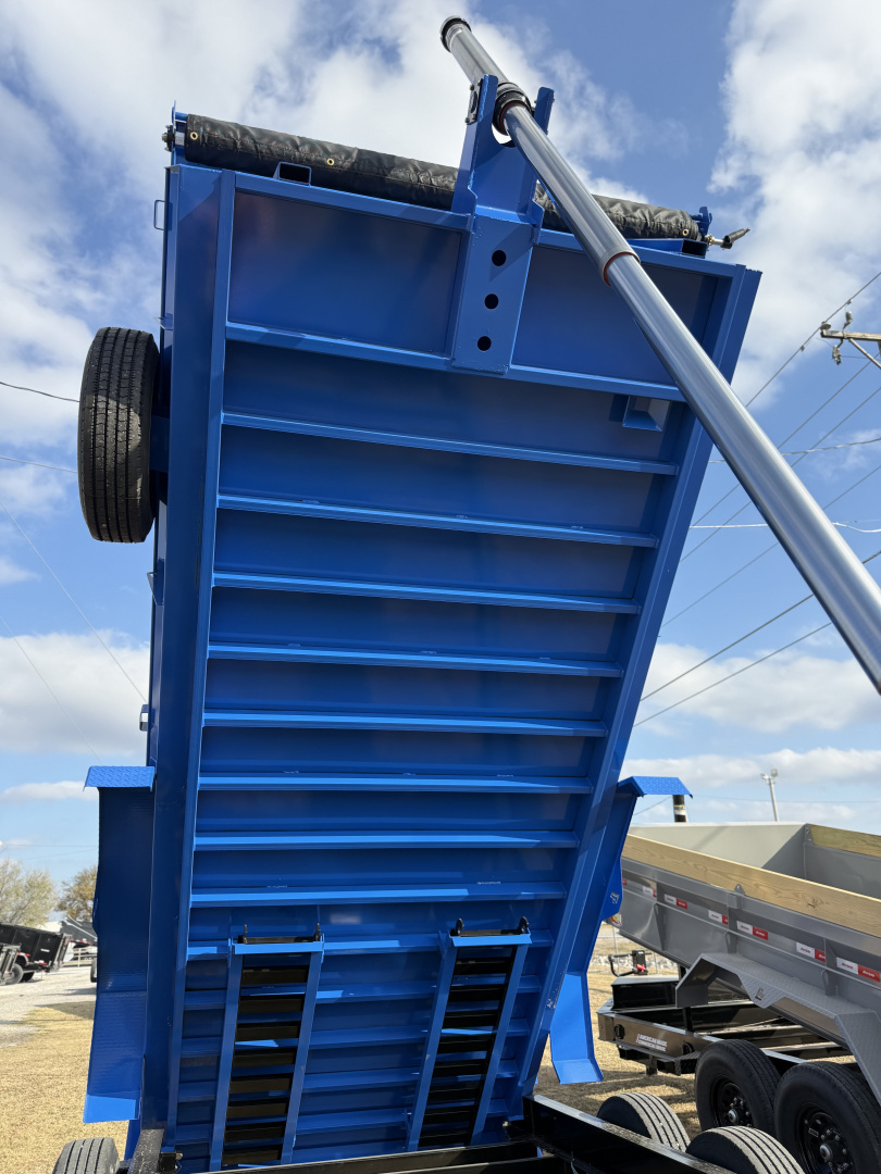 New 2026 Liberty LD14K83x16 Two-Tone Telescopic Hoist Dump Trailer w/ 14 Ply Tire Upg.