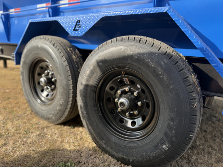 New 2026 Liberty LD14K83x16 Two-Tone Telescopic Hoist Dump Trailer w/ 14 Ply Tire Upg.