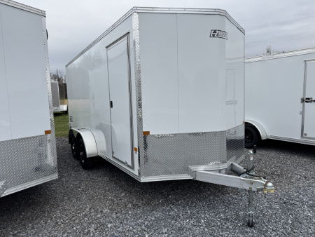 New 2026 E-Z Hauler XLT PRO 7x16 Tandem Axle Enclosed 6'9  Interior Height 7000 LB GVW Cargo / Enclosed Trailer Rear Barn Doors EXTRA HEIGHT FREE ALUMINUM WHEEL UPGRADE