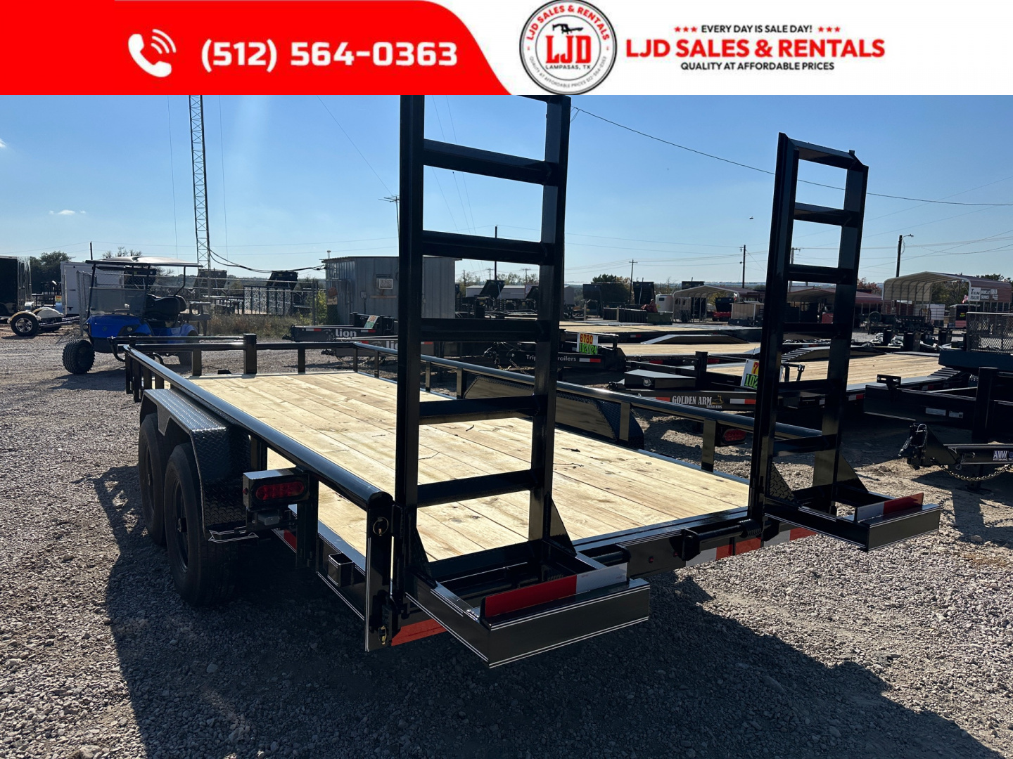 New 2026 - A & V - 83" X 18' Pipe Top Equipment Trailer - 14K GVWR