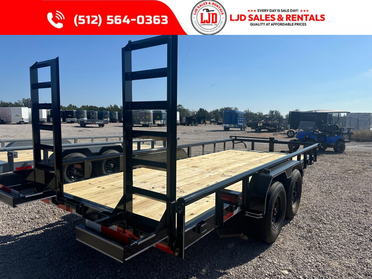 New 2026 A & V - 83" X 20' Pipe Top Equipment Trailer - Heavy Duty