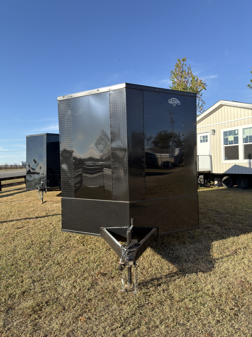 New 2026 Diamond Cargo 8.5x16TA 7' Tall .080 Black PolyCor Blackout Package Rear Wing Spoiler8 Cargo / Enclosed Trailer