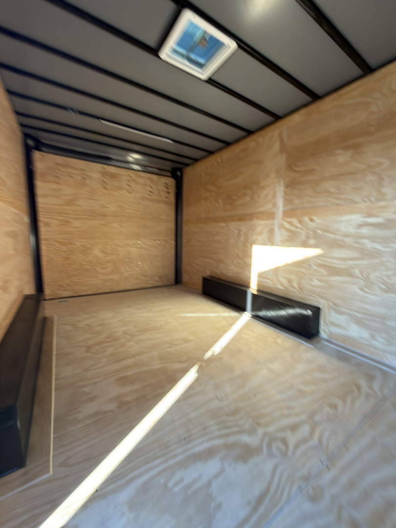 New 2026 Diamond Cargo 8.5x16TA 7' Tall .080 Black PolyCor Blackout Package Rear Wing Spoiler8 Cargo / Enclosed Trailer