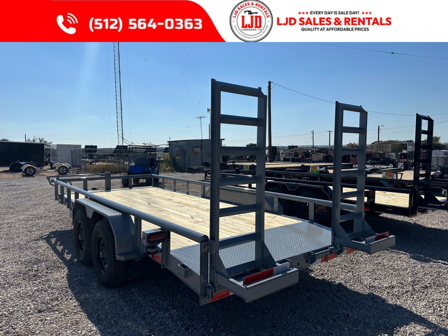 New 2026 - A & V - 83" X 18' Pipe Top Equipment Trailer - Heavy Duty