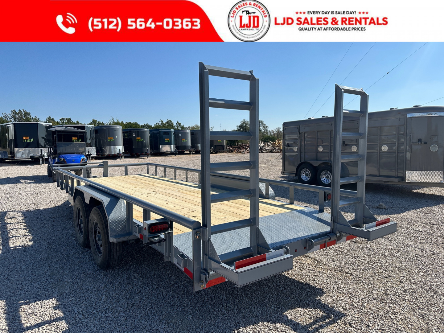 New 2026 A & V - 83" X 20' Pipe Top Equipment Trailer - 14k gvwr