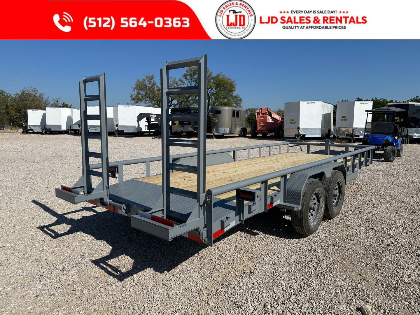 New 2026 A & V - 83" X 20' Pipe Top Equipment Trailer - 14k gvwr