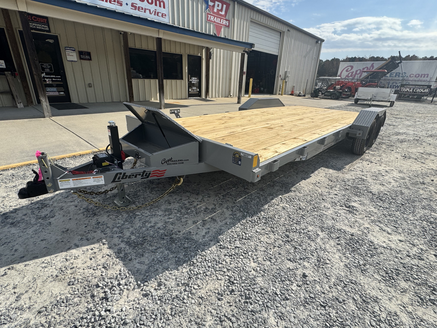 New 2026 Liberty LC7K83X20C4DT Battleship Grey Car Hauler