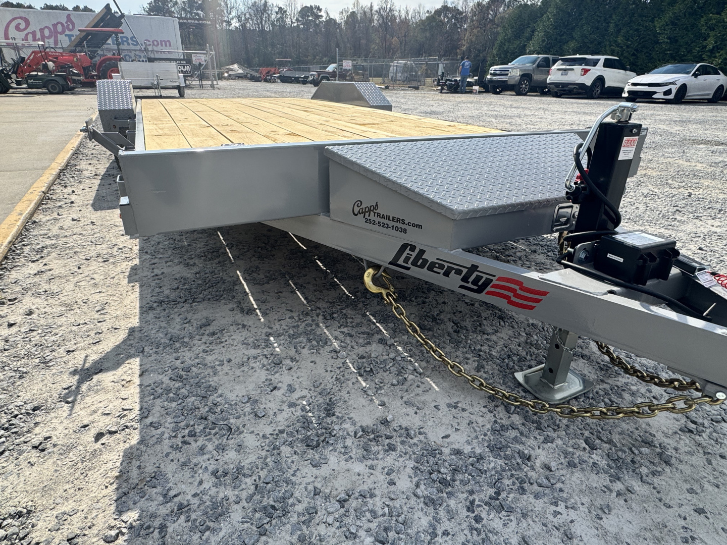 New 2026 Liberty LC7K83X20C4DT Battleship Grey Car Hauler