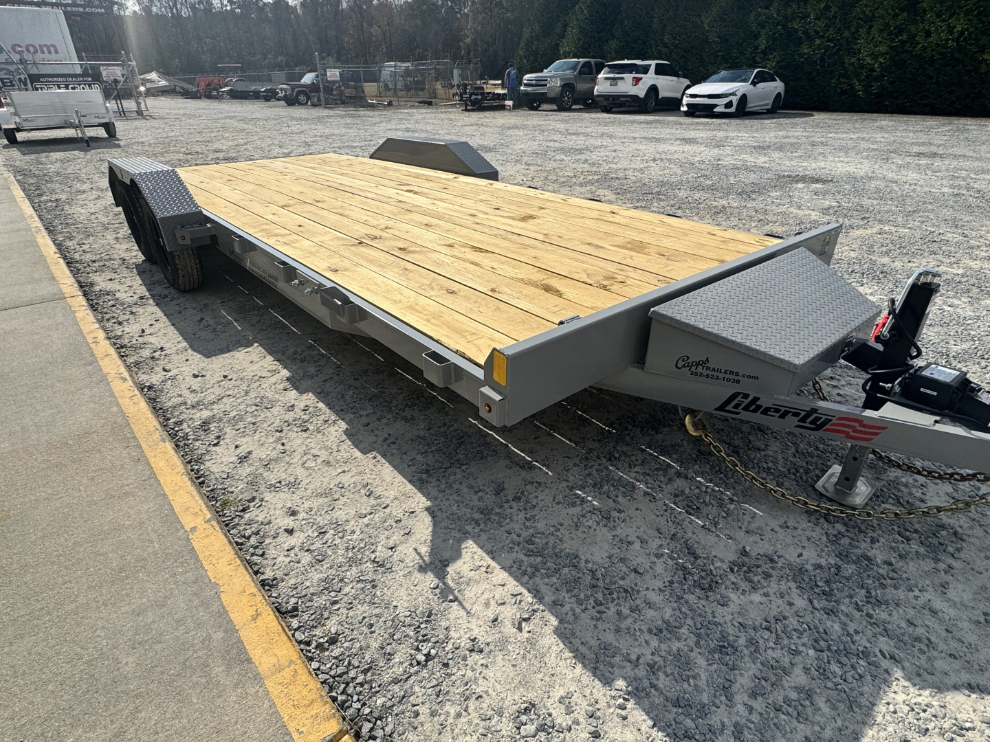 New 2026 Liberty LC7K83X20C4DT Battleship Grey Car Hauler