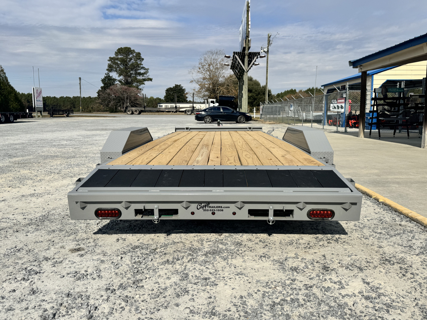 New 2026 Liberty LC7K83X20C4DT Battleship Grey Car Hauler