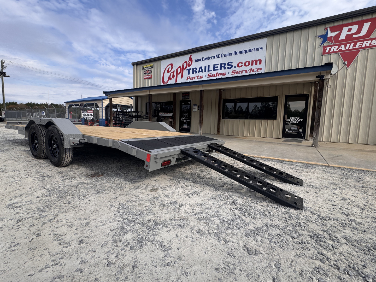 New 2026 Liberty LC7K83X20C4DT Battleship Grey Car Hauler