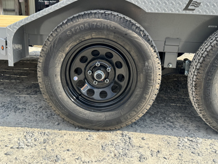 New 2026 Liberty LC7K83X20C4DT Battleship Grey Car Hauler