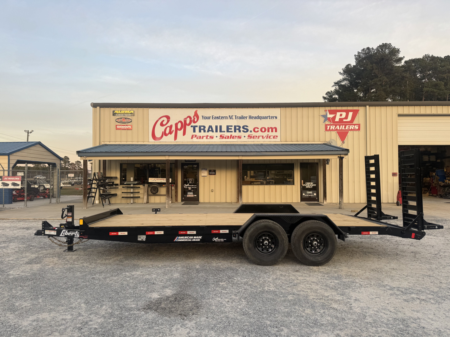 New 2026 Liberty LE14K83X18+2C6 Midnight Black Equipment Trailer