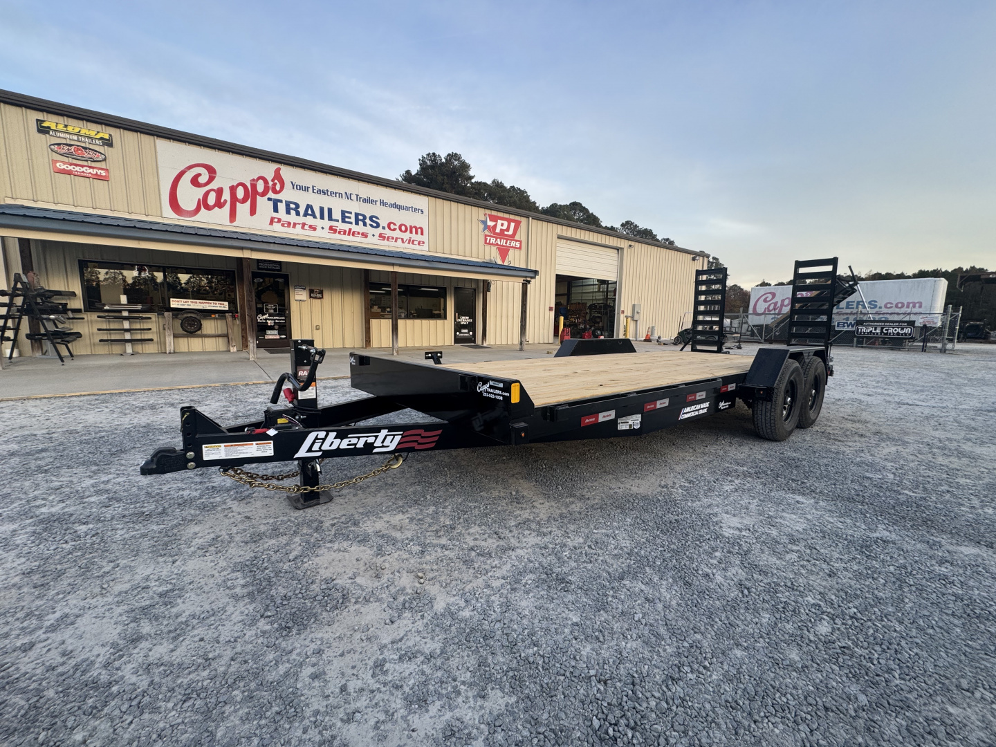 New 2026 Liberty LE14K83X18+2C6 Midnight Black Equipment Trailer