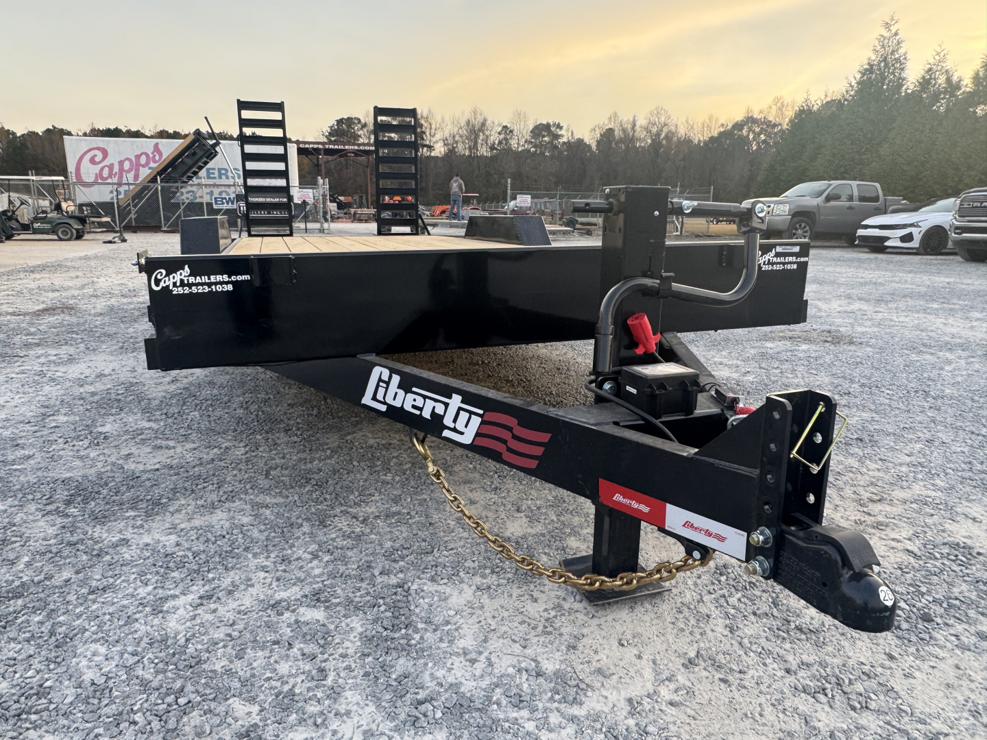 New 2026 Liberty LE14K83X18+2C6 Midnight Black Equipment Trailer