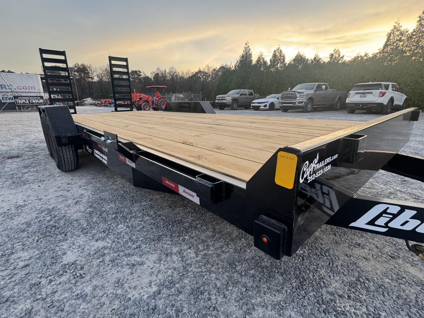 New 2026 Liberty LE14K83X18+2C6 Midnight Black Equipment Trailer