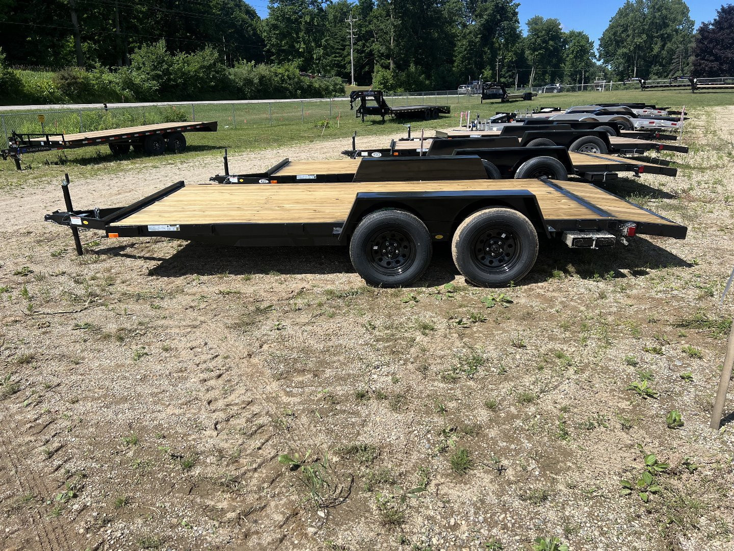 New 2026 AMO 2024 AMO 16' 2-BRAKE Car Hauler Trailer Car Hauler