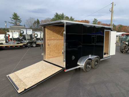 New 2026 US Cargo 7X16+ 2ft V-Nose / I-Beam Frame / 7' Interior / Polycore - 7000GVW