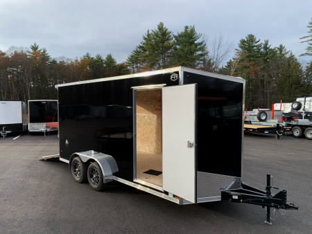 New 2026 US Cargo 7X16+ 2ft V-Nose / I-Beam Frame / 7' Interior / Polycore - 7000GVW