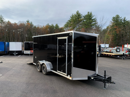 New 2026 US Cargo 7X16+ 2ft V-Nose / I-Beam Frame / 7' Interior / Polycore - 7000GVW