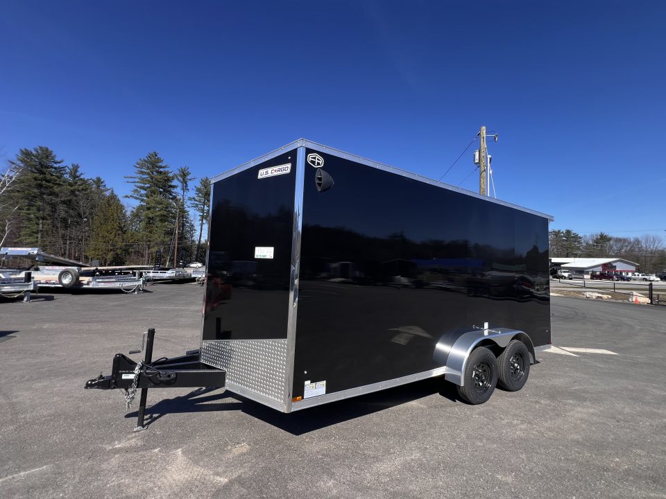 New 2026 US Cargo 7X16+ 2ft V-Nose / I-Beam Frame / 7' Interior / Polycore - 7000GVW