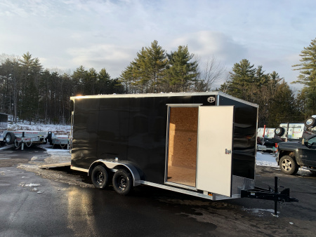 New 2026 US Cargo 7X16+ 2ft V-Nose / I-Beam Frame / 7' Interior / Polycore - 7000GVW