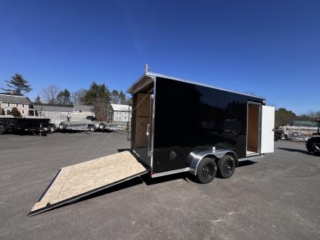 New 2026 US Cargo 7X16+ 2ft V-Nose / I-Beam Frame / 7' Interior / Polycore - 7000GVW