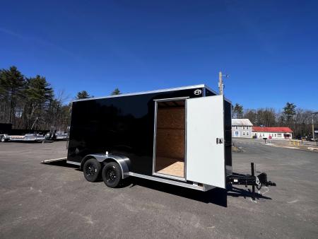 New 2026 US Cargo 7X16+ 2ft V-Nose / I-Beam Frame / 7' Interior / Polycore - 7000GVW