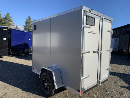 New 2026 US Cargo 5X8 +2ft V nose/ Barn Doors/ Side door/ Polycore / 6' interior - 2990gvw