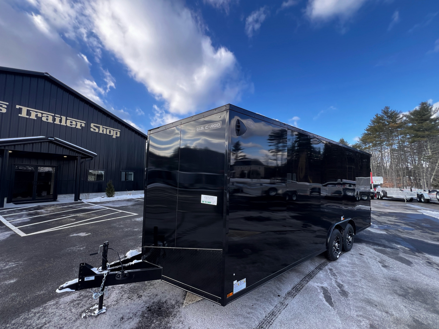 New 2026 US Cargo 8.5X20 + 3FT V nose/ 7' interior/ I-Beam frame/ Polycore/Blackout -9990gvw