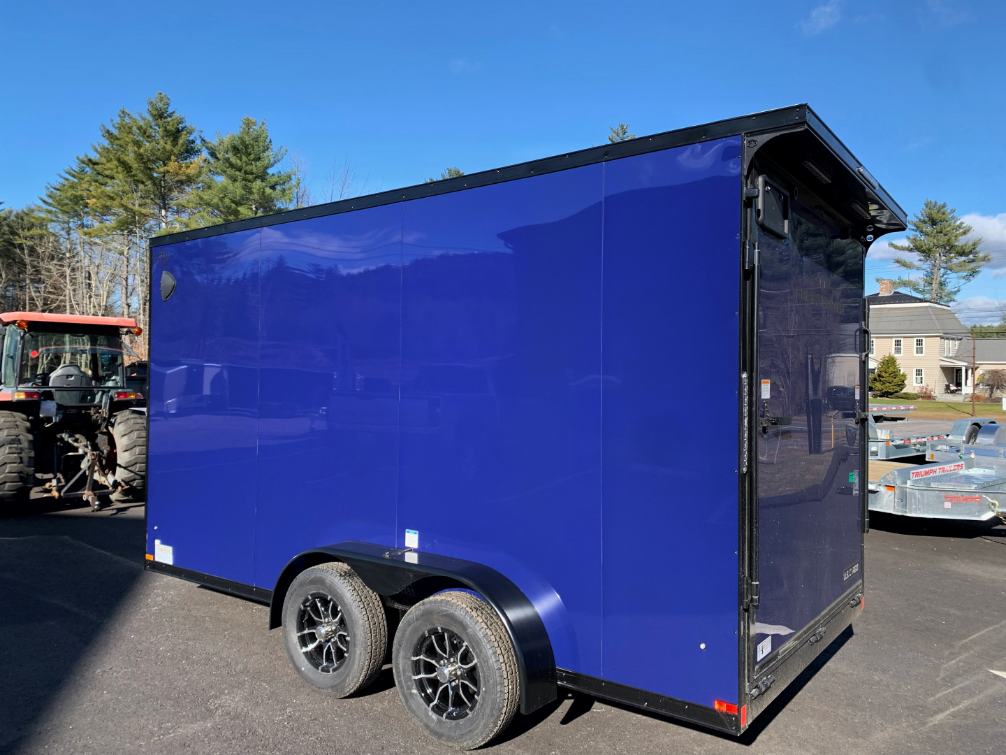 New 2026 US Cargo 7X14+ 2ft V-Nose /Polycore/ I-Beam Frame / 7' interior / Blackout - 7000GVW